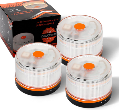 ⭐Black Friday Oferta⭐Luz de Emergencia V16 DGT 3.0 – Aprobada 2026, Magnética IP54 – Cumple con la Normativa 2026