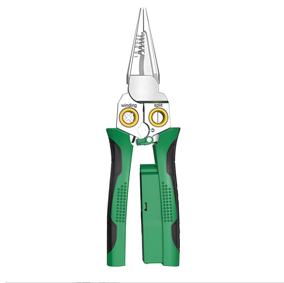 8-in-1 Wire Stripper Twister & Voltage Tester Tool 🔧⚡ Multi-Functional Electrician Pliers