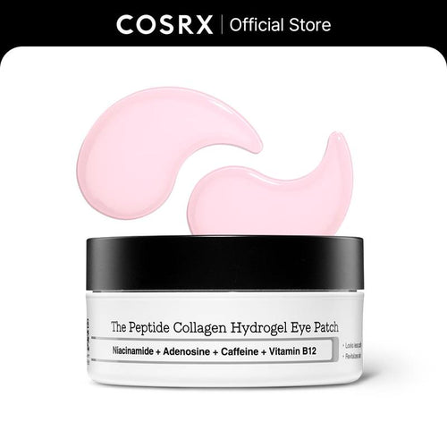COSRX The Peptide Collagen Hydrogel Eye Patch 60 Patches Reduce Puffiness Hydrate Under-Eye Bags in 10 Minutes