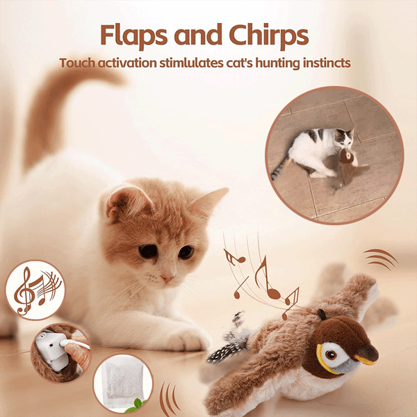 #1 Pet Toy🏆Flapping Bird Cat Toy – Best gift for your pets🐱