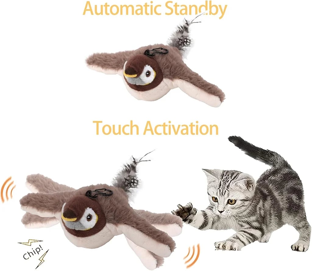 #1 Pet Toy🏆Flapping Bird Cat Toy – Best gift for your pets🐱