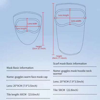 🎁Last Day 66%OFF🔥Winter warm fleece windproof high-definition goggles (Universal size)