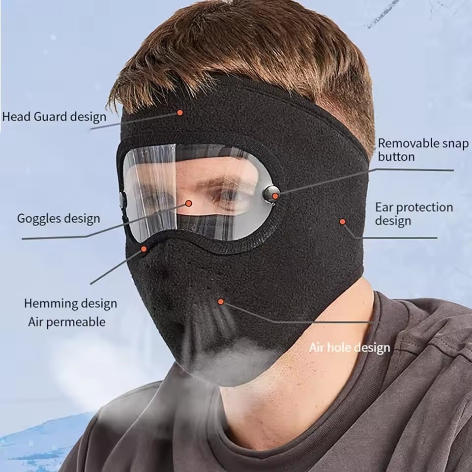 🎁Last Day 66%OFF🔥Winter warm fleece windproof high-definition goggles (Universal size)